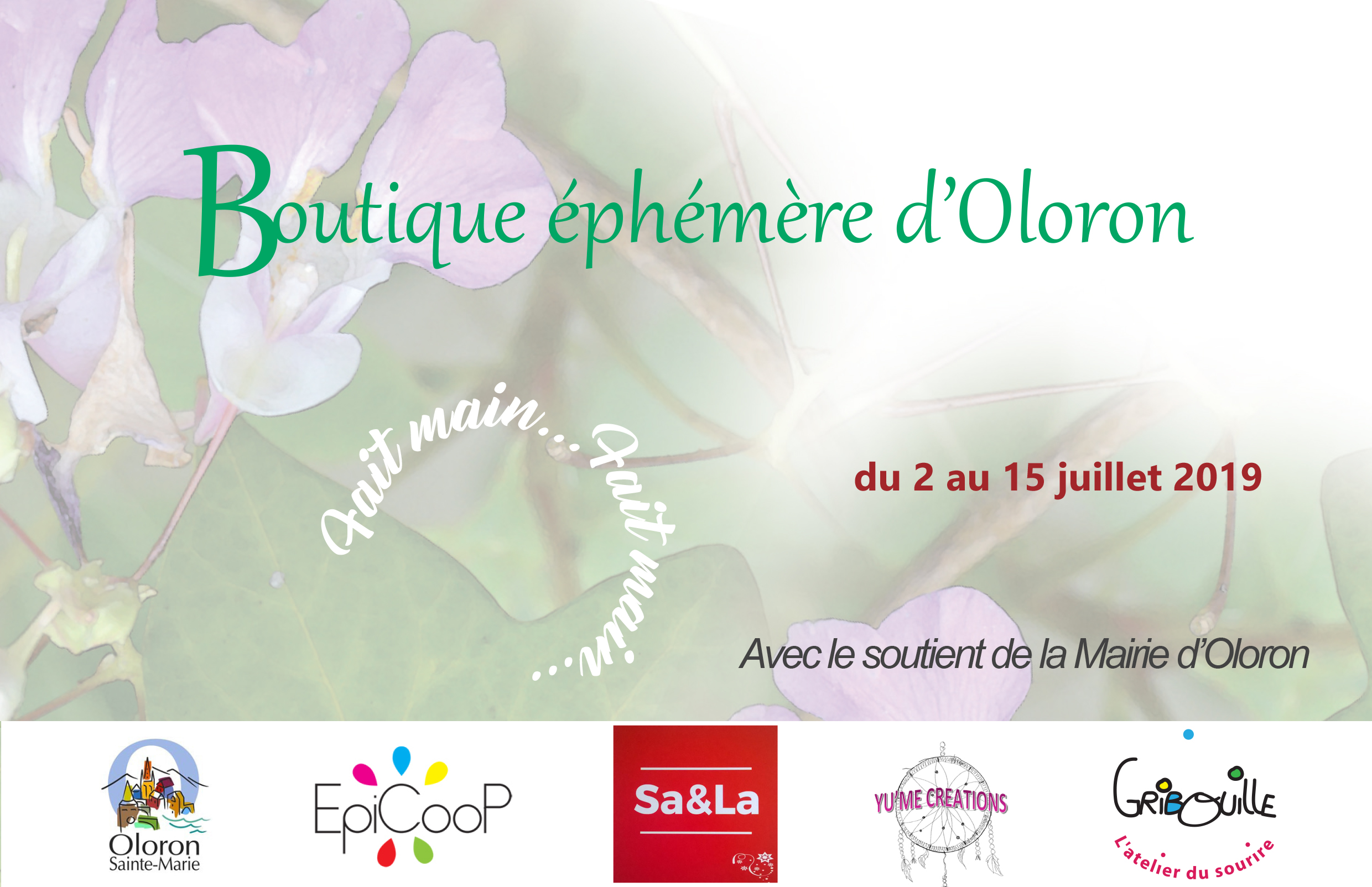 Flyer Boutique éphémère'